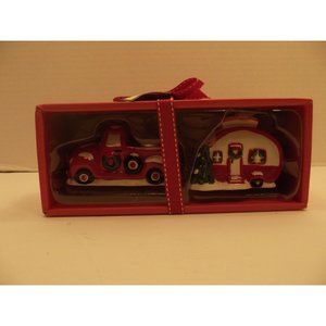 New in Box Blue Sky Ceramics17842 Retro Camper Salt & Pepper Shakers 2021